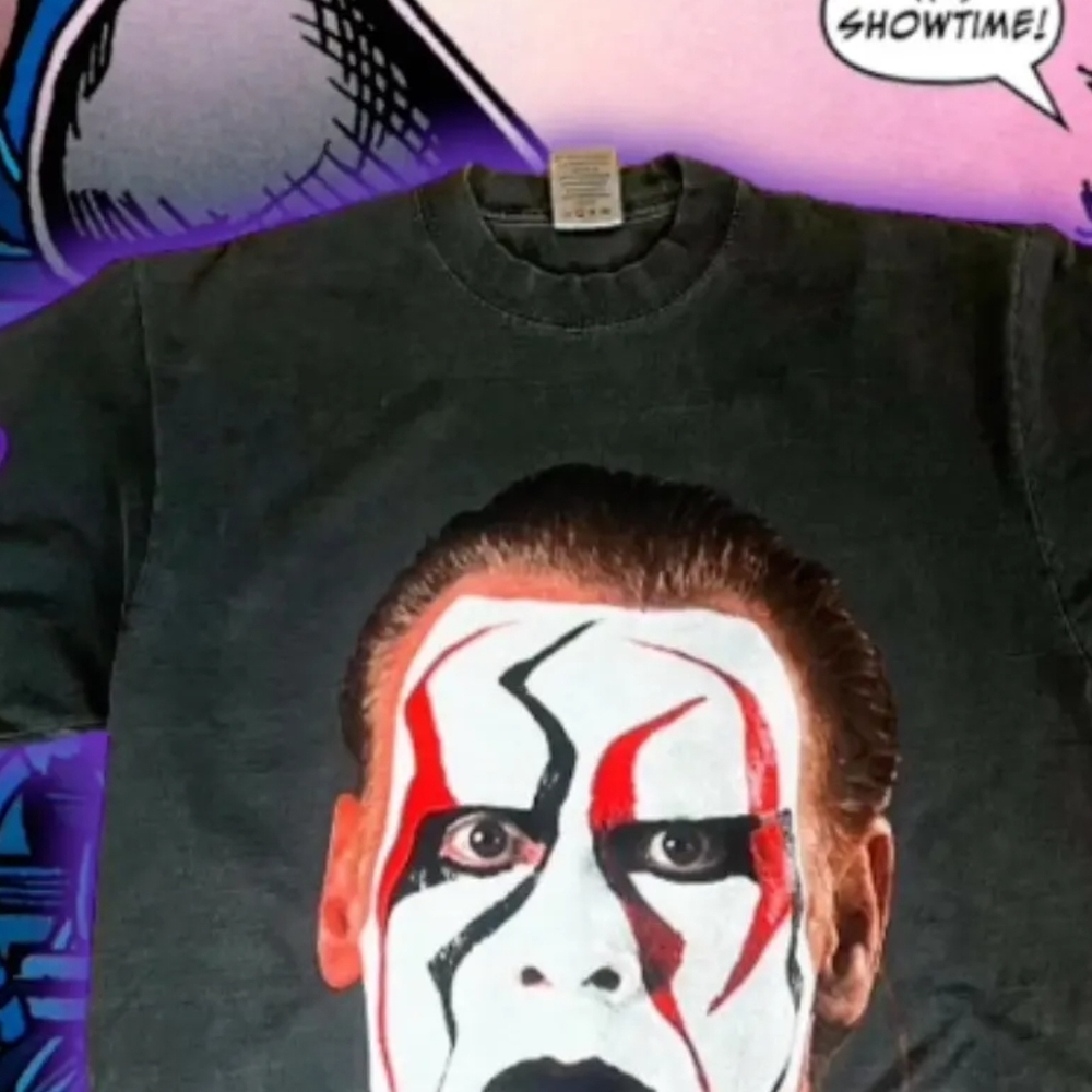 Graphic Tee with Face Print
